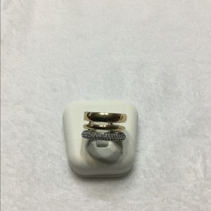 NEW 925 Sterling Silver and 10k gold ring.
